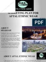 Marketing Plan For Aftal Ethnic Wear: by Group-5