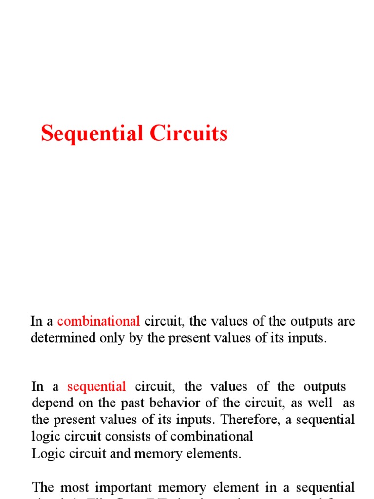 1.sequential Circuits PDF Digital Electronics Electronic Design
