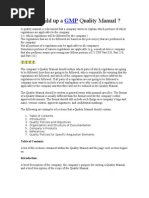 Download How to build up a GMP Quality Manual by jessari73965 SN50924537 doc pdf