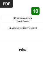 Mathematics 10 LAS Q4