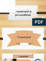 Umanismul Și Personalitatea