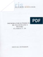 Memorator Matematica - Clasele 1-4 - Gheorghe Adalbert Schneider