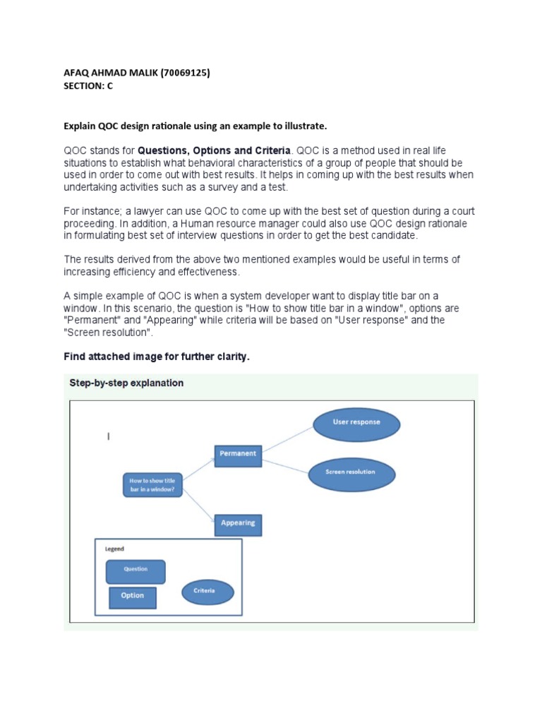 Understanding QOC Design Rationale | PDF