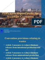 Pops Waste Disposal Under The Stockholm Convention: Key Elements