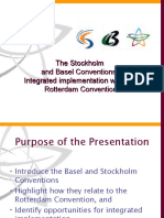 The Stockholm and Basel Conventions: Integrated Implementation With The Rotterdam Convention