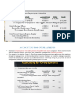 Accounting For Overpayments: Overpayments or Even Double Payment of Expenditures Do Happen of Built in Procedures