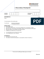 Mock Assessmet 2 Grade 8 Math Paper 1