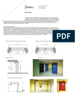 Technical Sheet of EI2 60 Handed Door