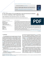 In Situ Observations of Recrystallization and - 2018 - International Journal of