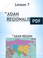 Lesson 7 Asian Regionalism