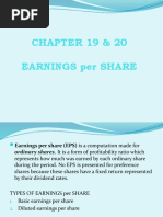 CHAPTER 19 & 20 Earnings Per Share