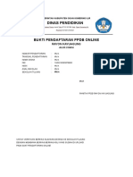 Bukti Pendaftaran PPDB Online Rayon Kayuagung