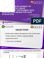 Design and Development of Laser Assisted Linear Displacement Instrument With Arduino As A Means For Data Acquisition