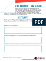 TSP Mini Customer Avatar Worksheet