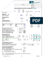 Design Calculation Sheet: Design of Isolated Footing Undervertical Load Only - According To