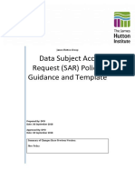 GDPR - Subject Access Request Policy - FINAL - V1 - September2018