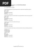 16.1 Capital Structure Choices