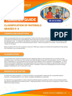 Teacher Guide: Classification of Materials Grades K-2