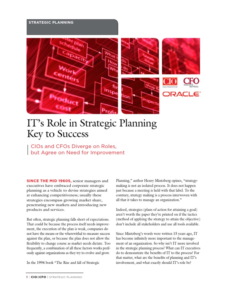 IT's Critical Role in Strategic Planning | PDF | Business