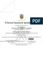 El Servicio Nacional de Aprendizaje SENA: Felipe Alfonso Villablanca Chaparro