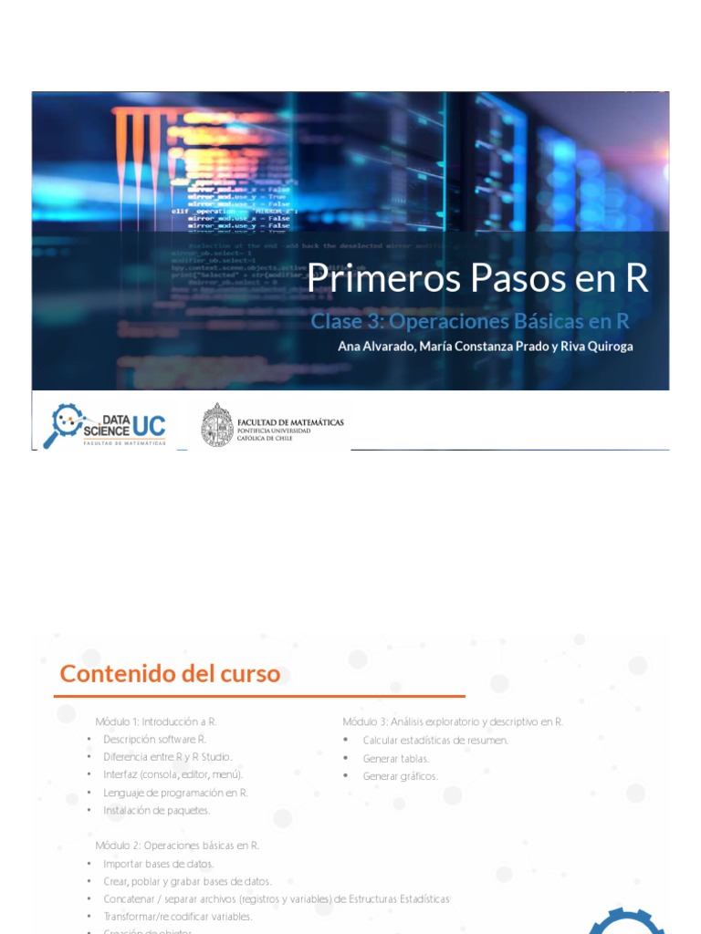 Curso Primeros Pasos en R - Clase 3 | PDF | Histograma | Bases de datos