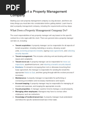 How to Start a Property Management Company