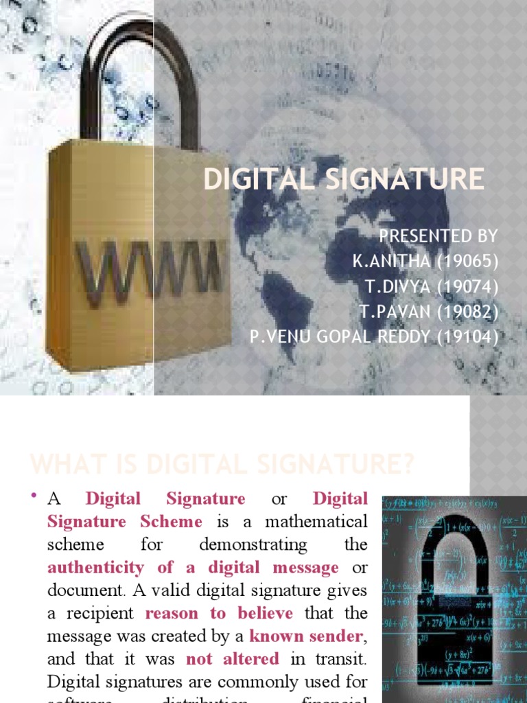 Understanding Digital Signatures | PDF | Key (Cryptography) | Cryptography