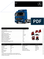 Novo Actros 2653 6x4 S Metálica especificações