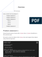 Exercises: Problem Statement 1