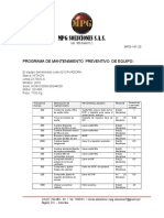 Programa de Mantenimiento Preventivo HITACHI ZX75US 2016