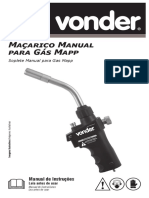 Manual de Instrução Maçarico Vonder