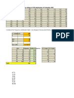 Frequency Polygon: The Following Are The Efficiency Ratings of 100 Employees of Company ABC