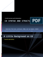 L04. C# Syntax and Structure