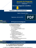 12. Hipotesis y operacionalizacion