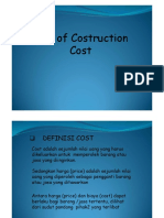 Risk of Construction Cost