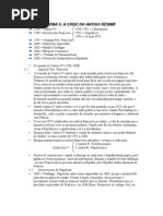 TEMA 5 A crise do antigo Rexime