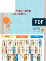Consecutive Sampling: Presented By: Ms. Nandhini.C, M.SC I ST Year, Dept of CHN, Con-Pims