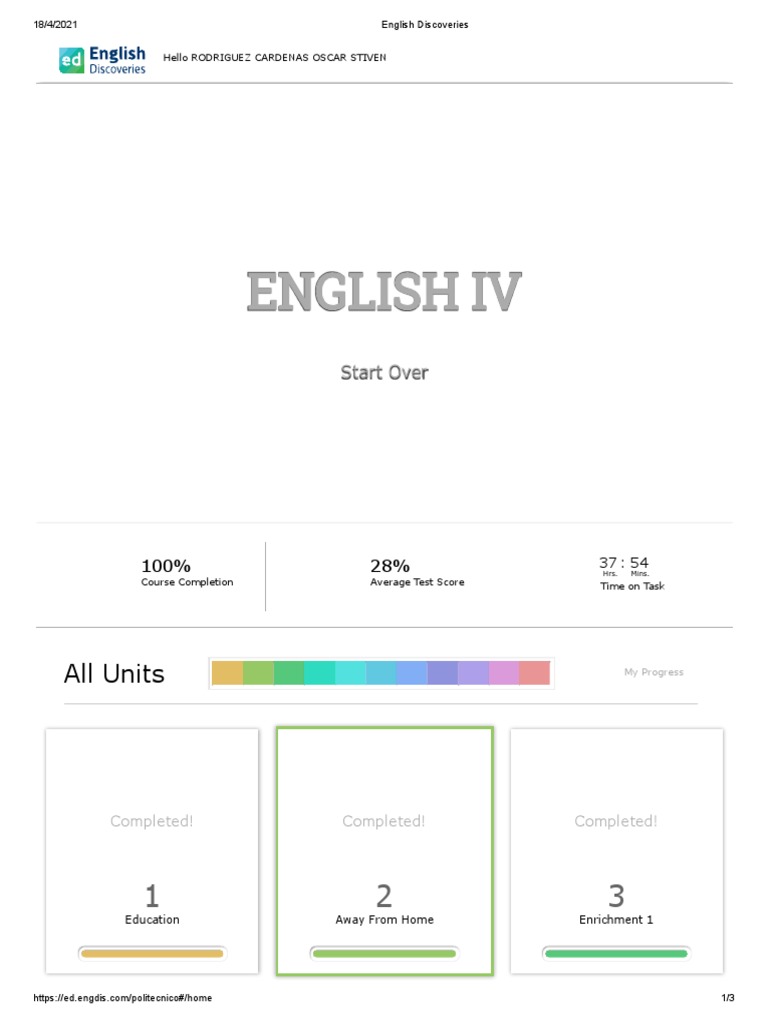 English Iv English Iv All Units PDF Sports Association Football