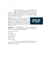 ACUERDO-897-2011 MODIF Categ Prof. Estatuto para El Personal Judicial de La Provincia