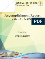 WEEK 7accomplishment Report. July 13 17 VIVIEN M. GUZMANpptx