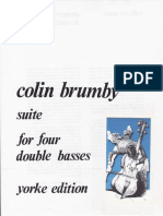 C. Brumby - Suite for four double basses - Score