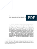 Ecepción Y Transmisión de La Obra Literaria de Los Hermanos Rgensola Siglos Xviii Y Xix