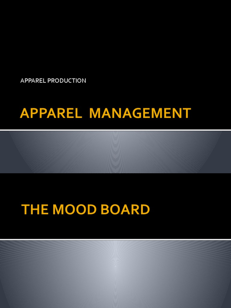 Apparel Design Management Day 2 PDF Design Clothing