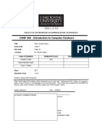 COMP 109 Introduction To Computer Hardware