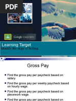 Gross Pay Calculation Worksheet | PDF | Salary | Overtime