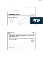 Controlo de Gestão e Funções de Gestão