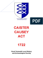 Caister Causey Act 1722