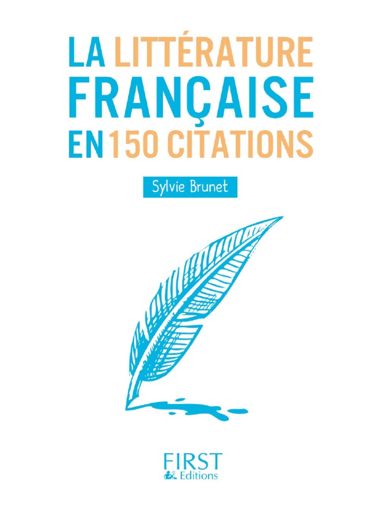 La Litterature Francaise En 150 Citations Pdf Candide Poesie