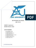 Air - University Islamabad BSIT-VI F-18