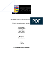 Ecuaciones de Cauchy y Polinomios de Legendre